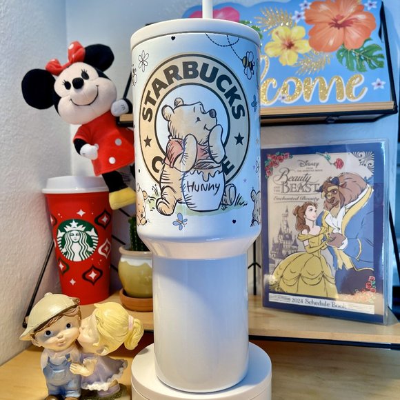 Disney Winnie the Pooh Brand new 40 oz double wall stainless travel offi… - Picture 1 of 16
